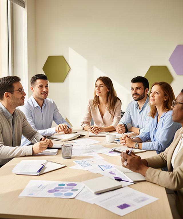 Professionisti HR riuniti in un ufficio luminoso della Campania durante un confronto di lavoro